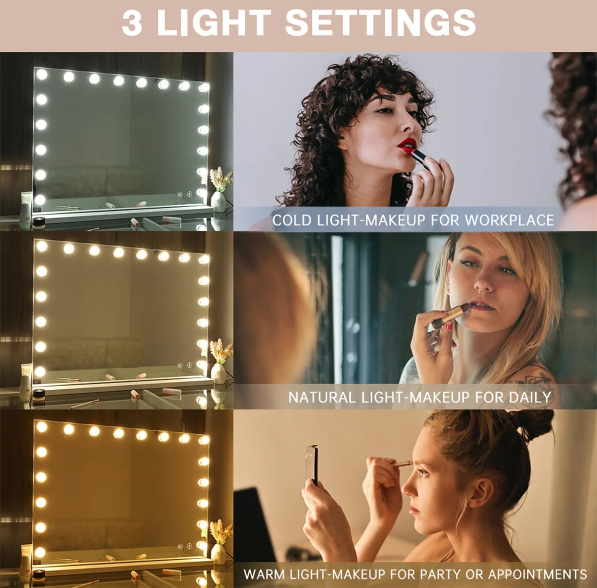 Large Vanity Mirror With Lights