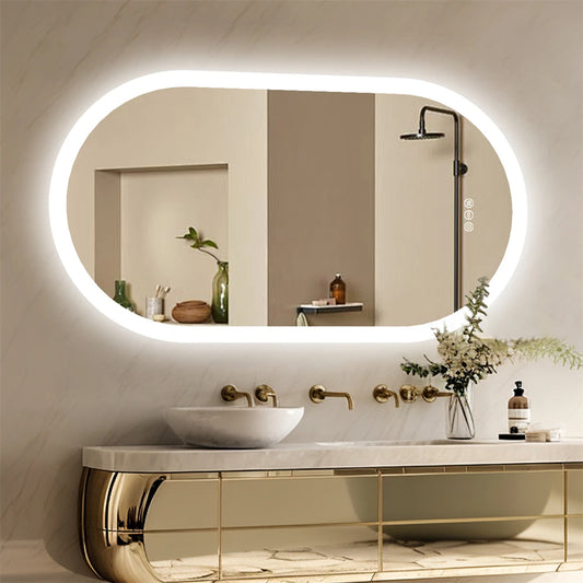 Oval LED Bathroom Mirror