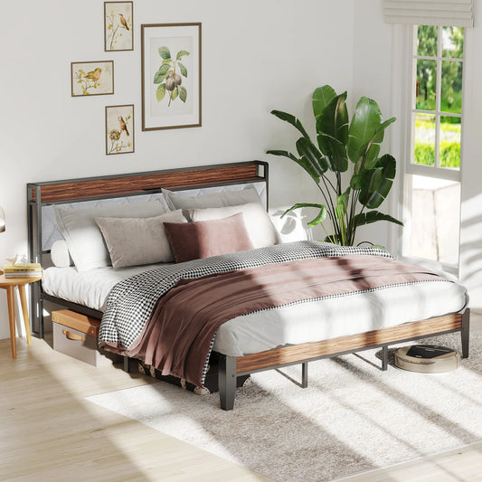 Upholstered Bed Frame With Storage
