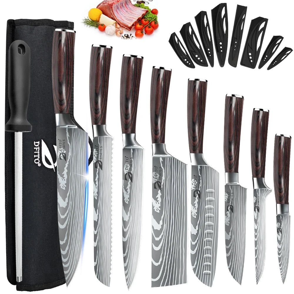 Professional Kitchen Knife Set – Stainless Steel
