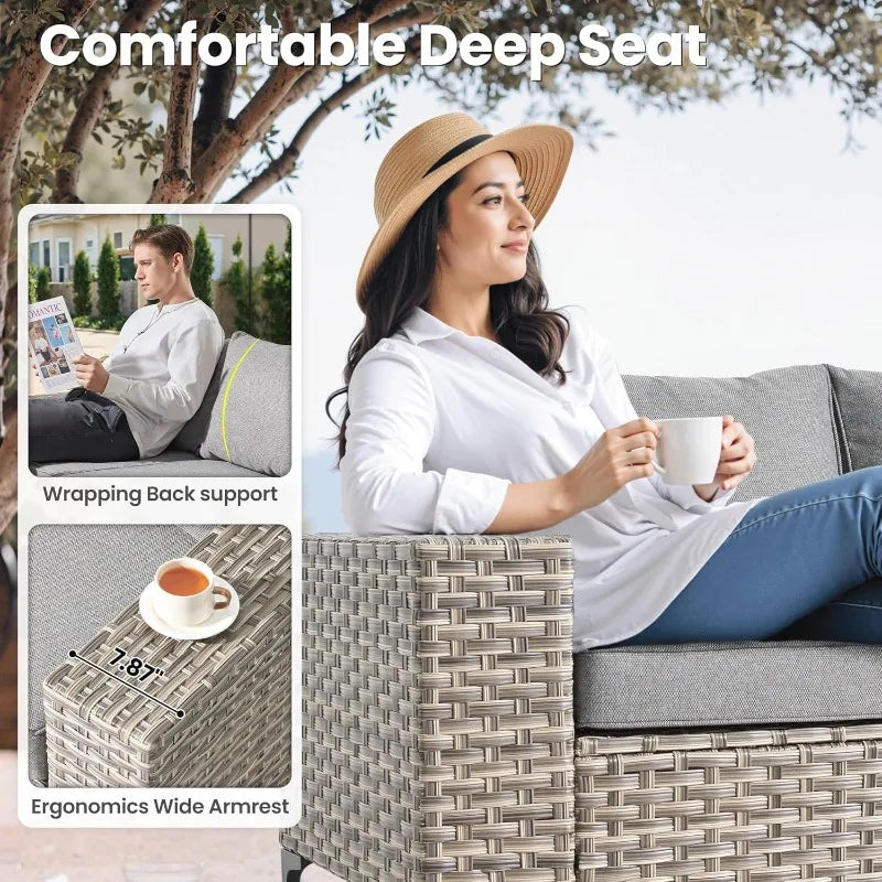 Luxury 8-Pieces Patio Furniture Set