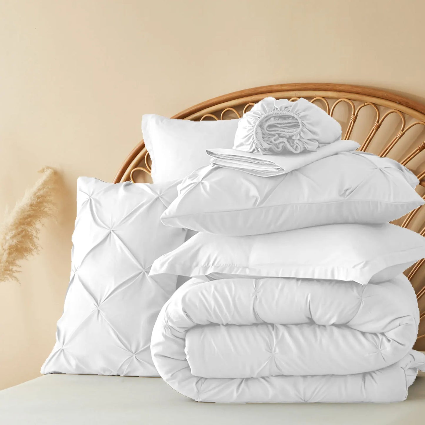 Luxury Pinch Pleat Bedding Set