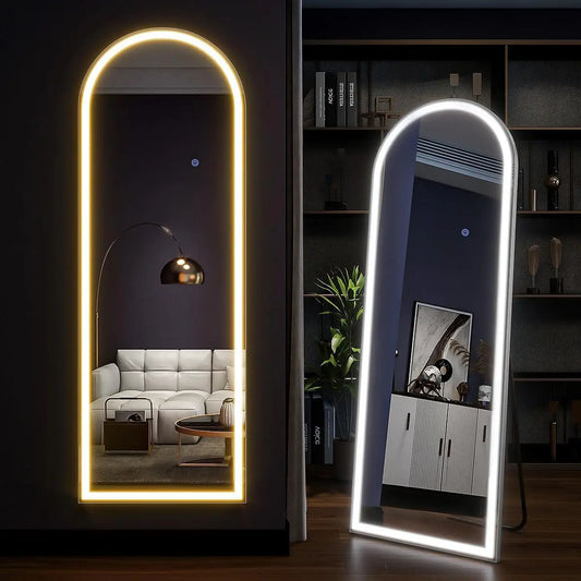 Arched Full Length Mirror WAith LED