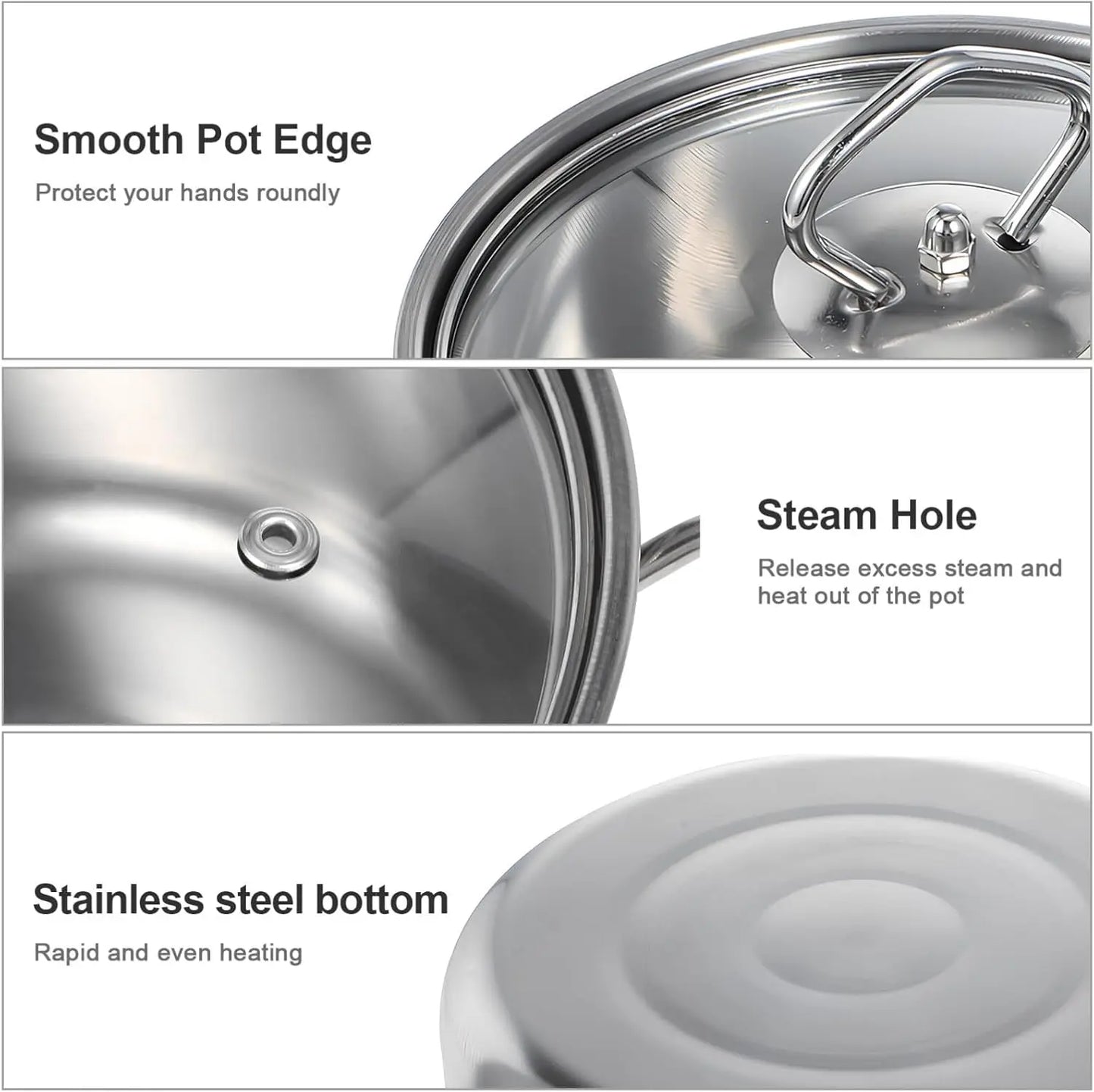 15-Piece Stainless Steel Cookware Set