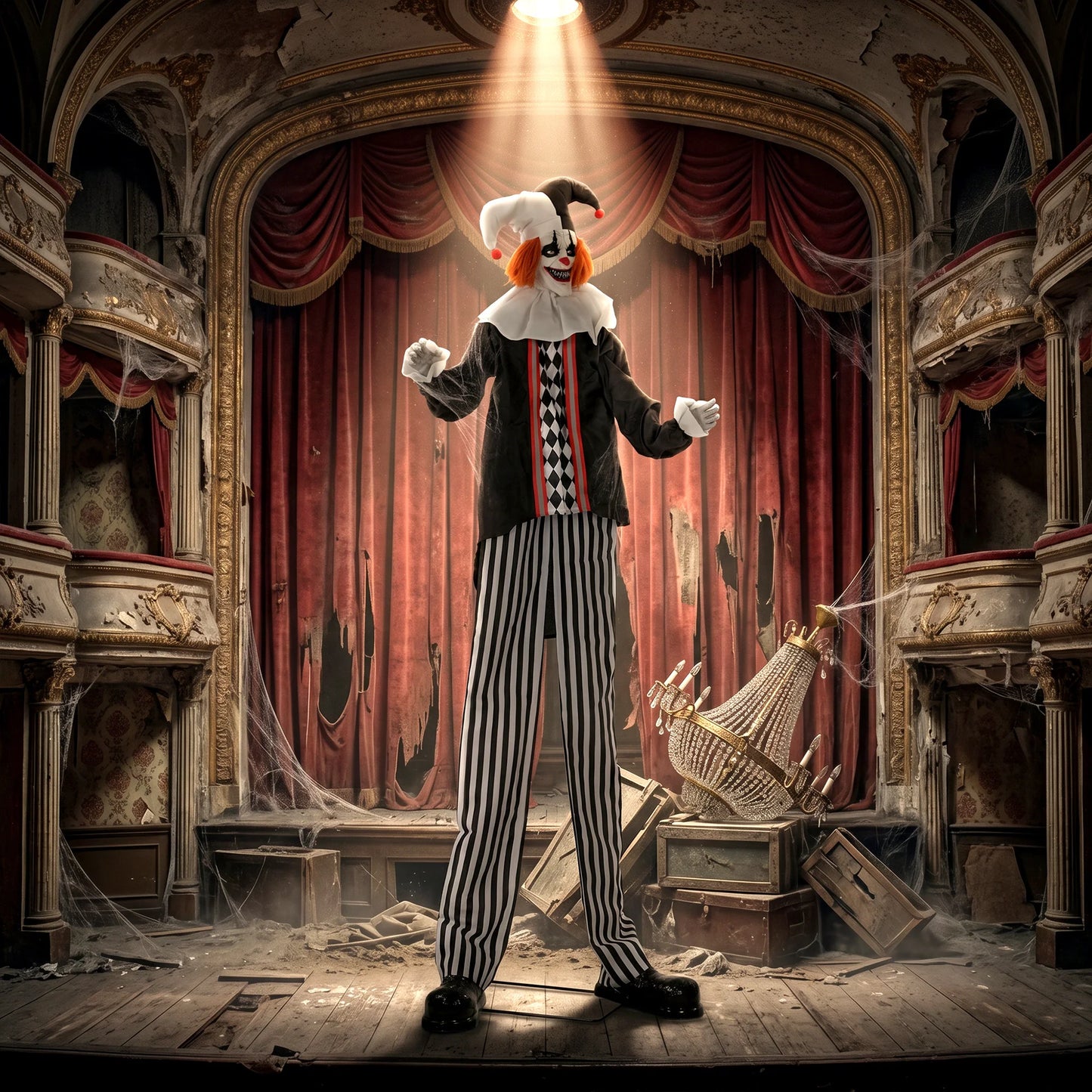 Light Up Eyes Large Animated Clown