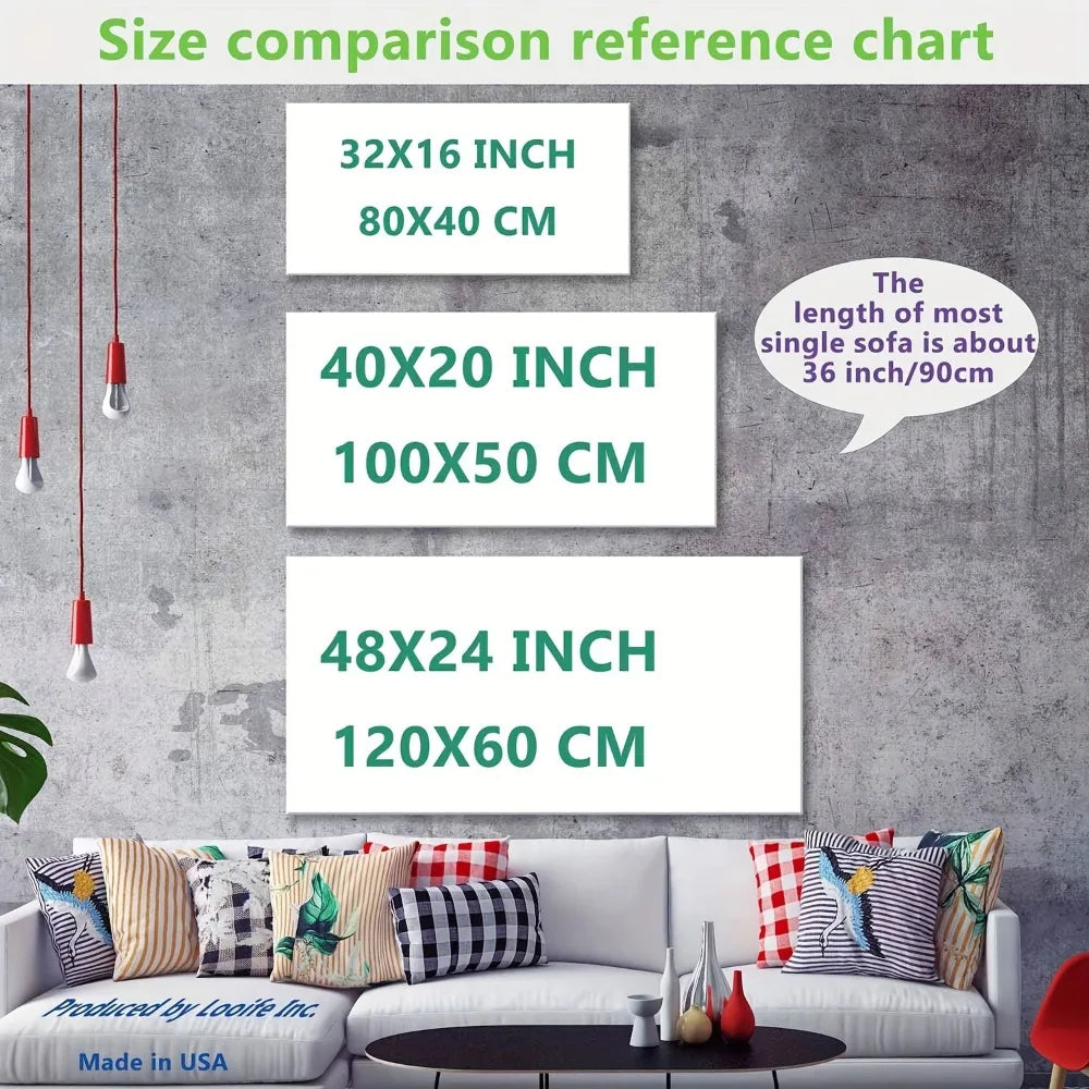 Modern Abstract Lotus Leaf Canvas Art