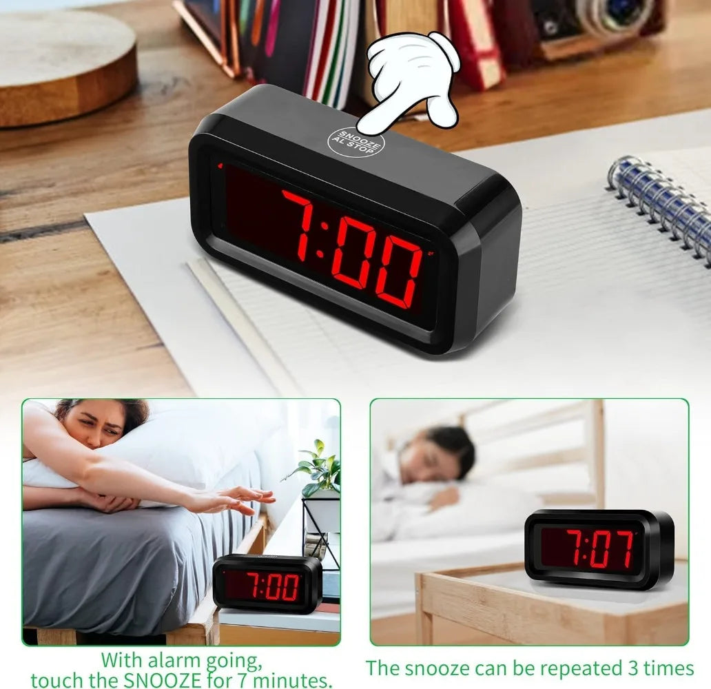 Battery Operated Small Wall LED Digital Clock