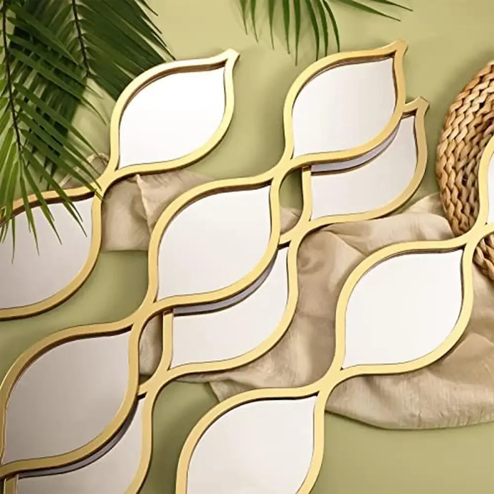 Teardrop Mirror Wall Art Decor Set Of 4