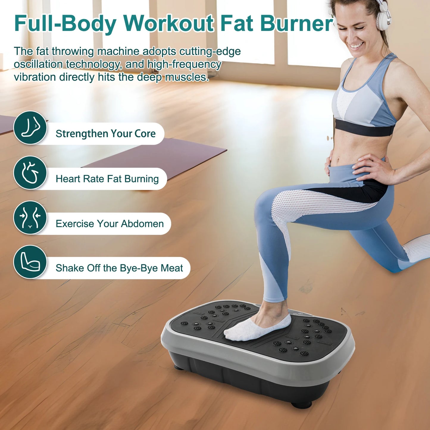Vibration Plate Exercise Machine For Fat-Burning