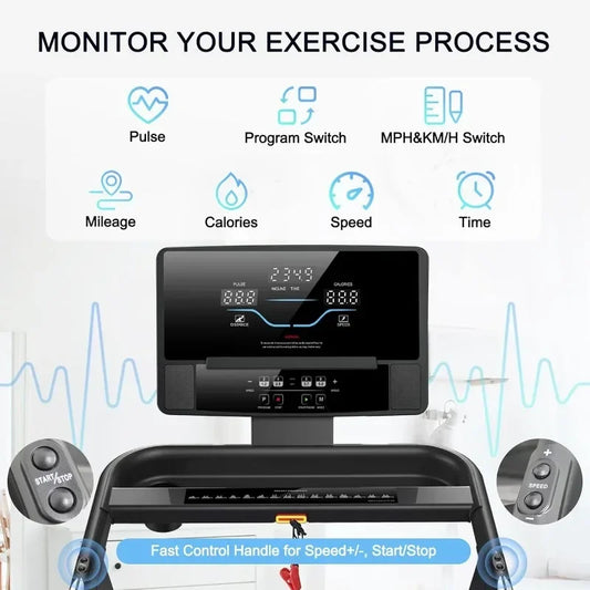 RUNOW Foldable Treadmill Supports Bluetooth