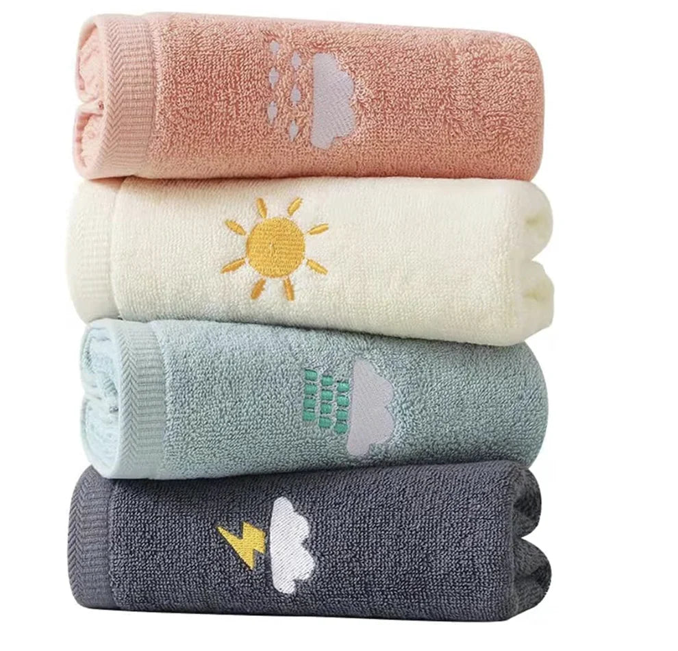 Premium Cotton Hand Towel Set – 4 Pack