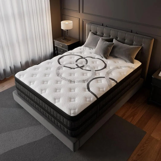 14" Hybrid Euro Top Mattress - Medium Firm