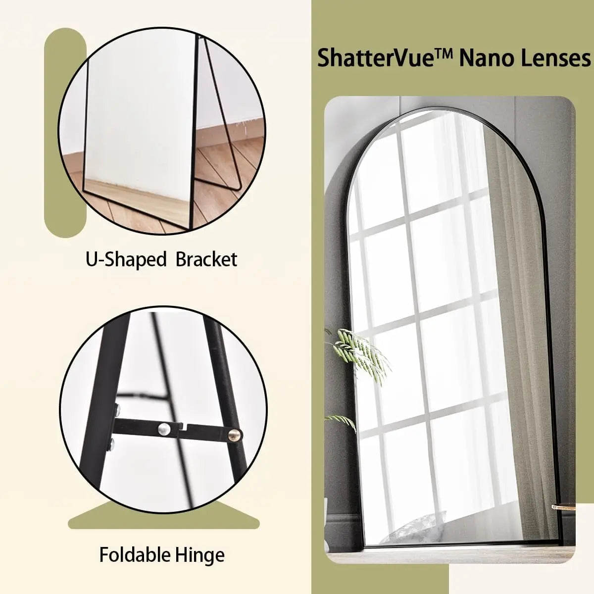 Full length Arched Mirror