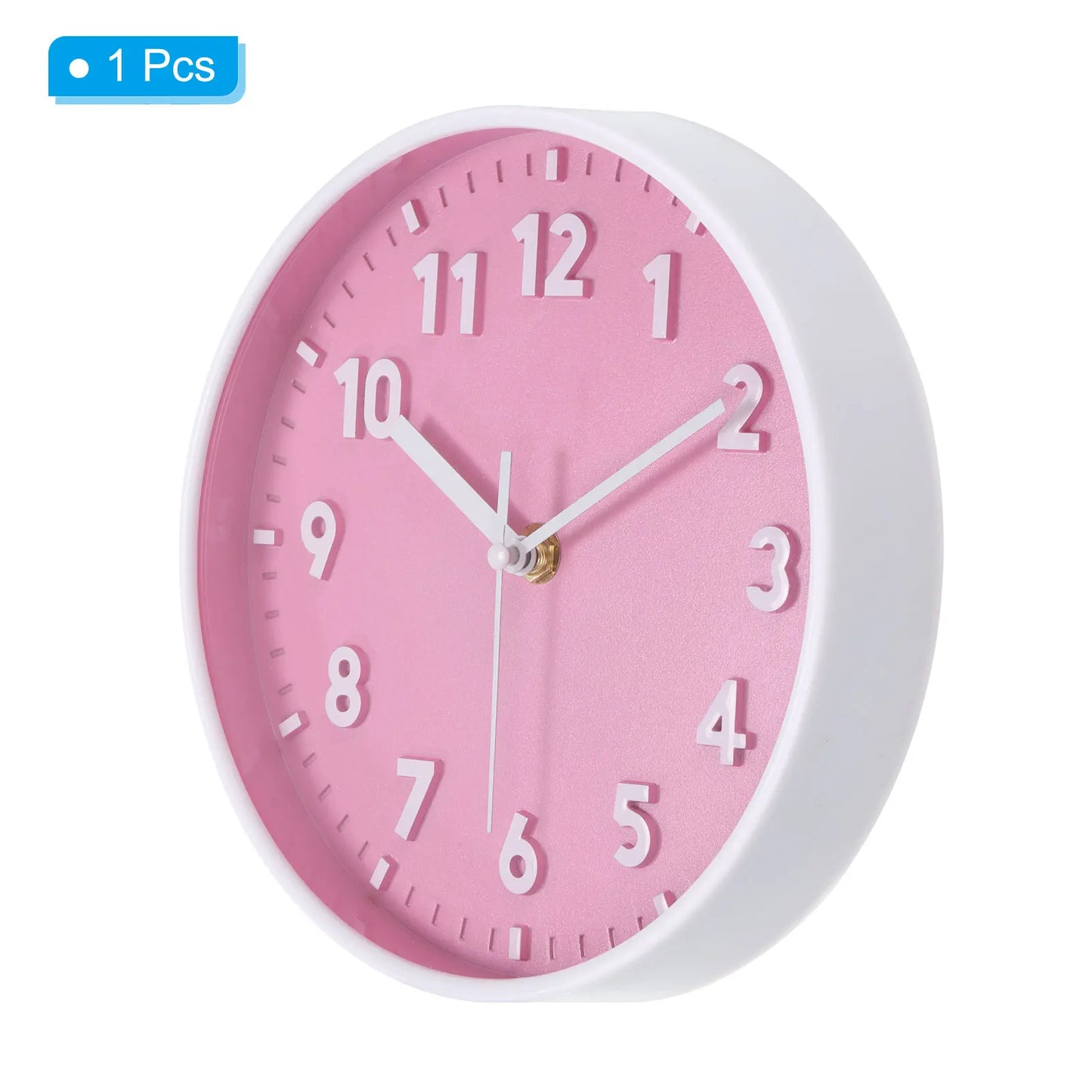 8 Inch Wall Clock With 3D Numbers