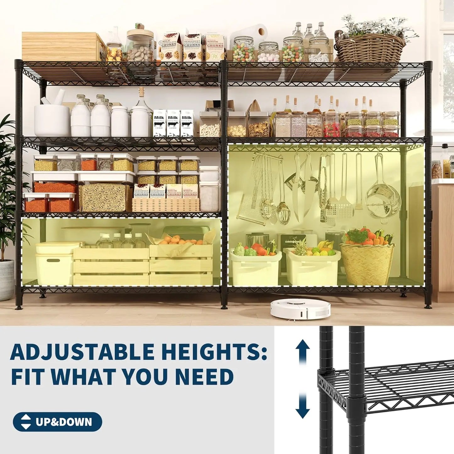 Heavy-Duty Metal Storage Shelving Unit