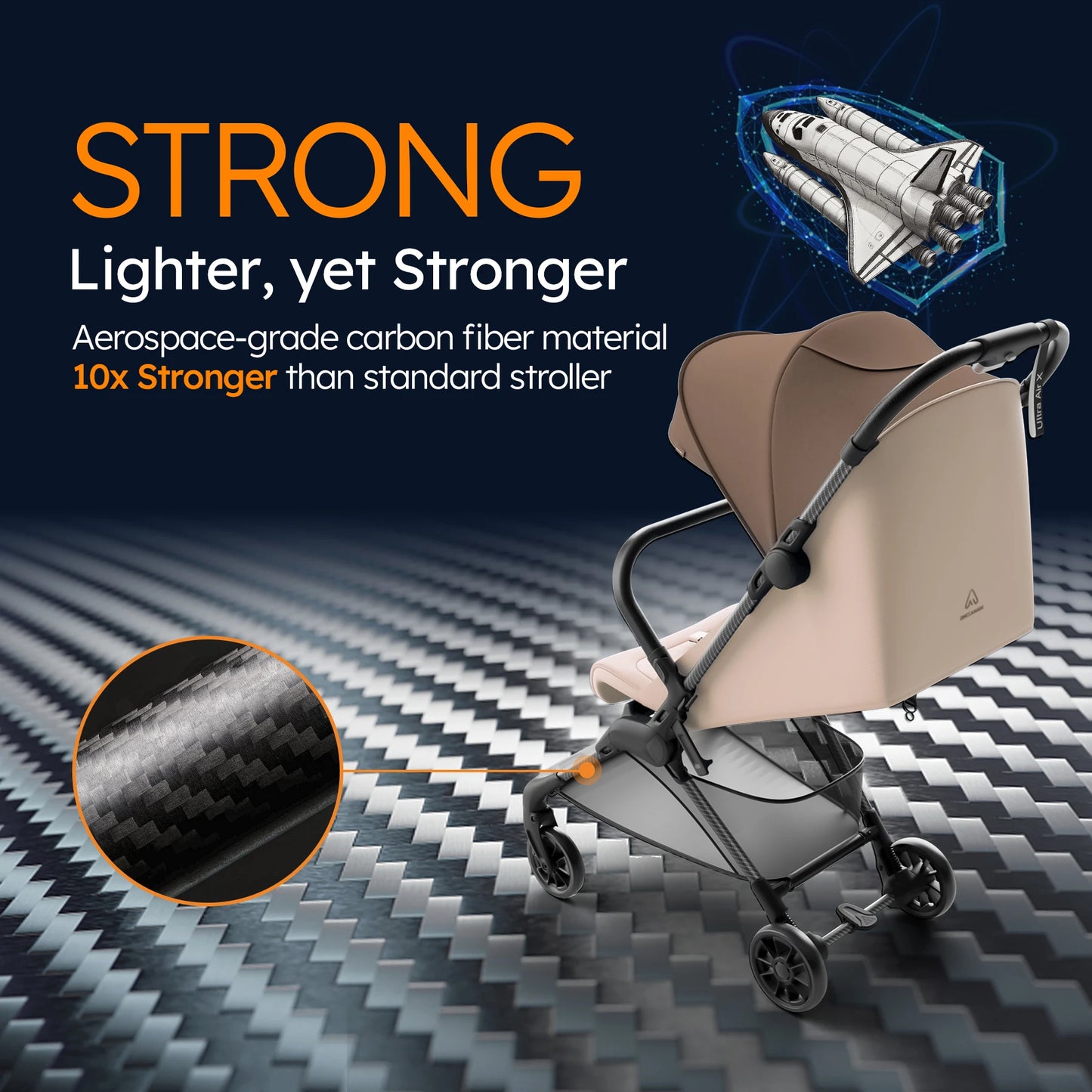 MAMAZING Ultra Lightweight Stroller+ Waterproof