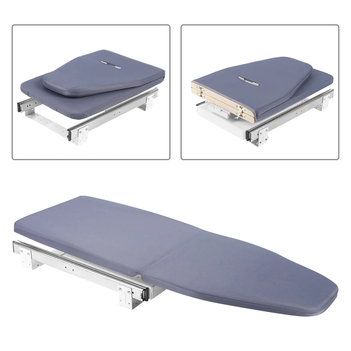 Foldable Ironing Board, Push-Pull Sturdy Metal Frame