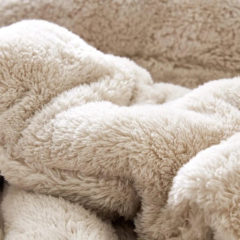 King Size Oversized Plush- White Sand
