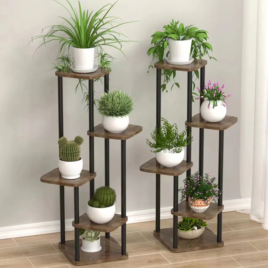 Elegant Multi-Tier Stand For Indoor Plant Display
