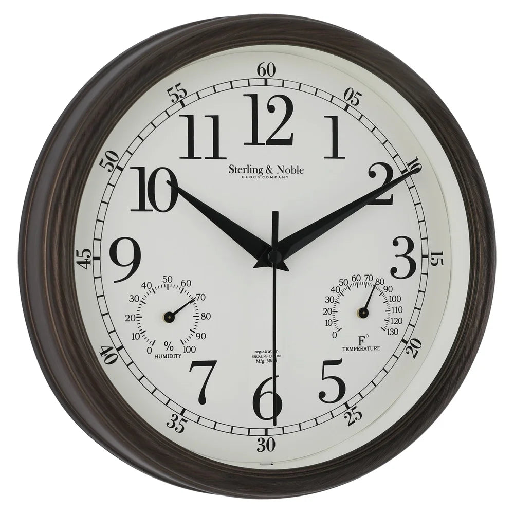 8.75-Inch Antique Bronze Wall Clock