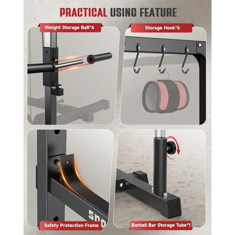 Sportsroyals Power Cage Multi-Function Power Rack