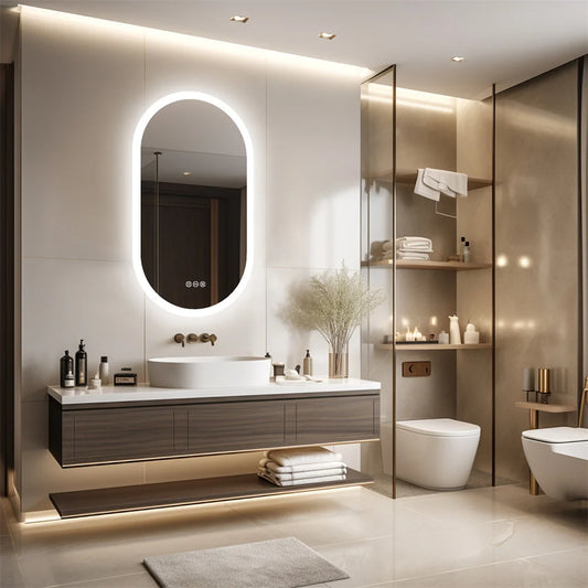 Bathroom Light Vanity Mirror Frameless