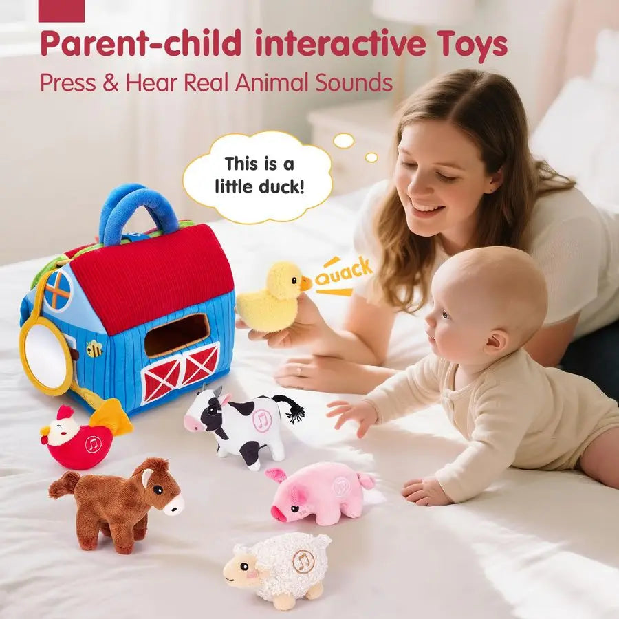 Plush Farm Animals & Real Sounds