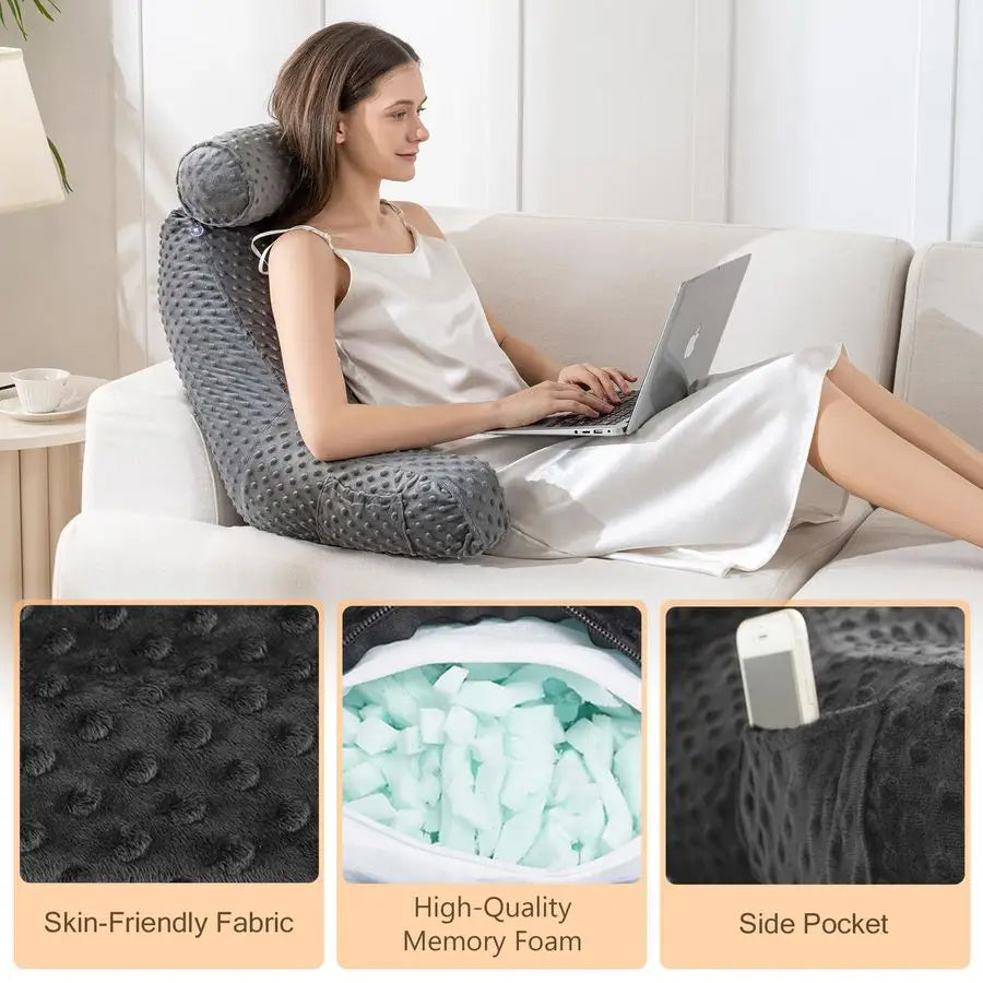 Extra-Large Backrest Support Pillow with Arms