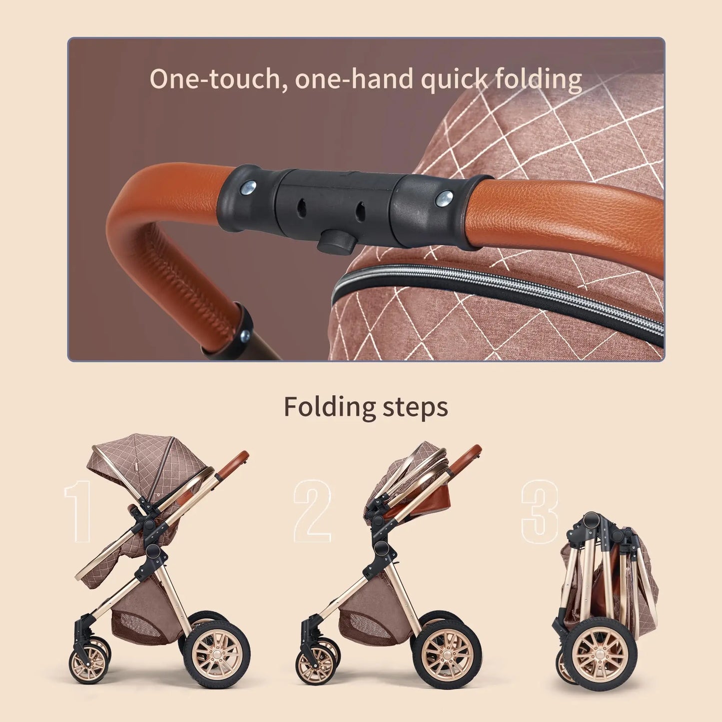 Double-sided Portable High View Stroller