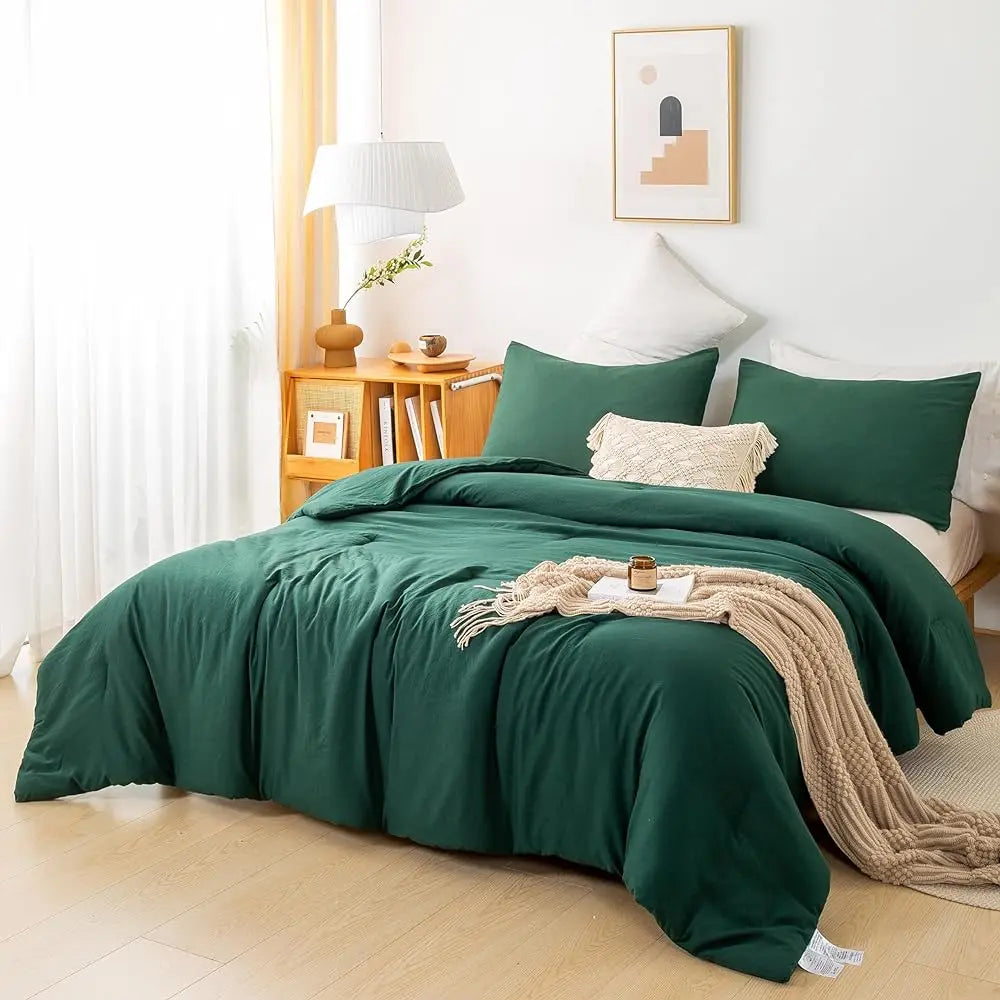 Soft Reversible Washable Luxury Bedding Comforter Set