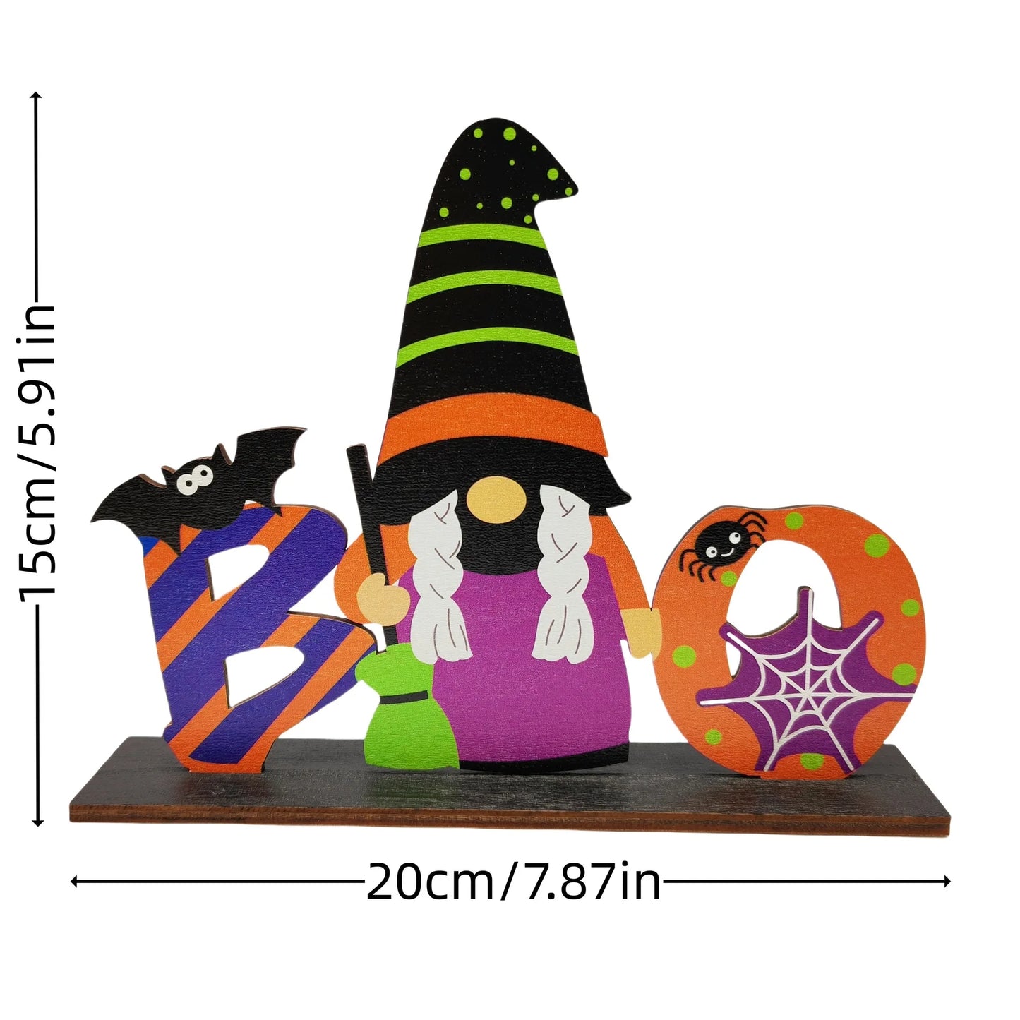 New Halloween Wooden Pumpkin Ornament
