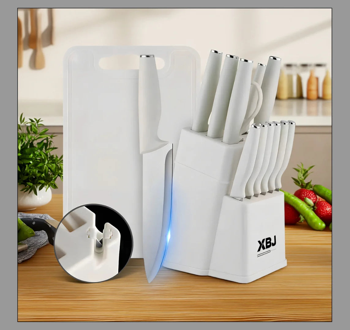 15-Pieces Kitchen Stainless Steel Knife Set