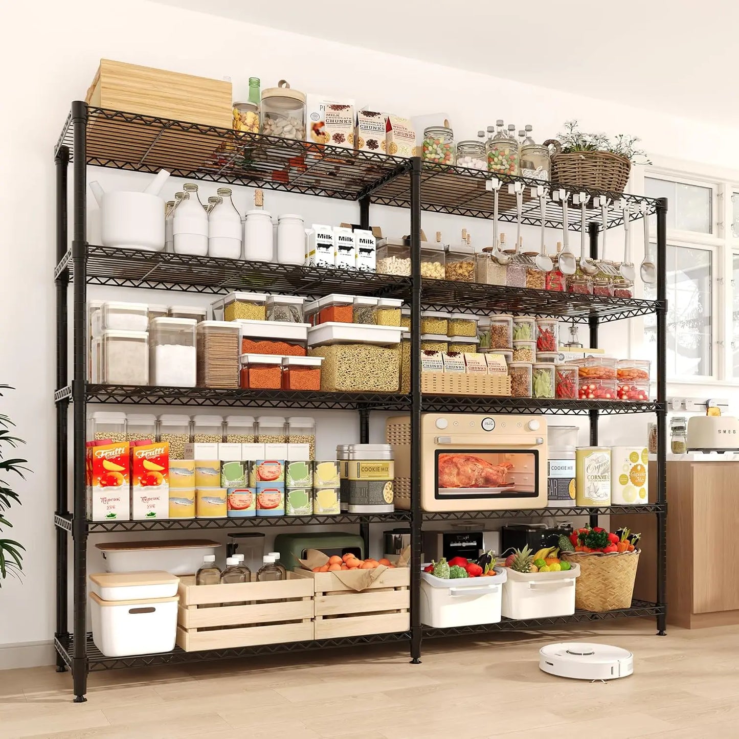 Heavy-Duty Metal Storage Shelving Unit
