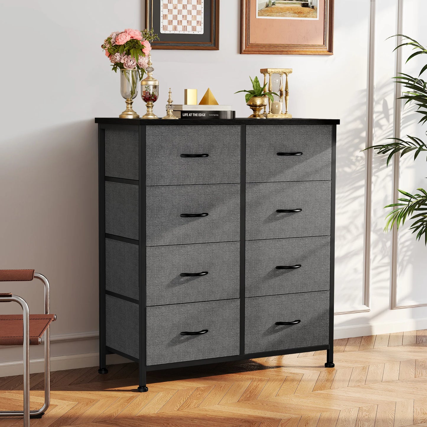 Children's Bedroom Wardrobe With 8 Fabric Drawers