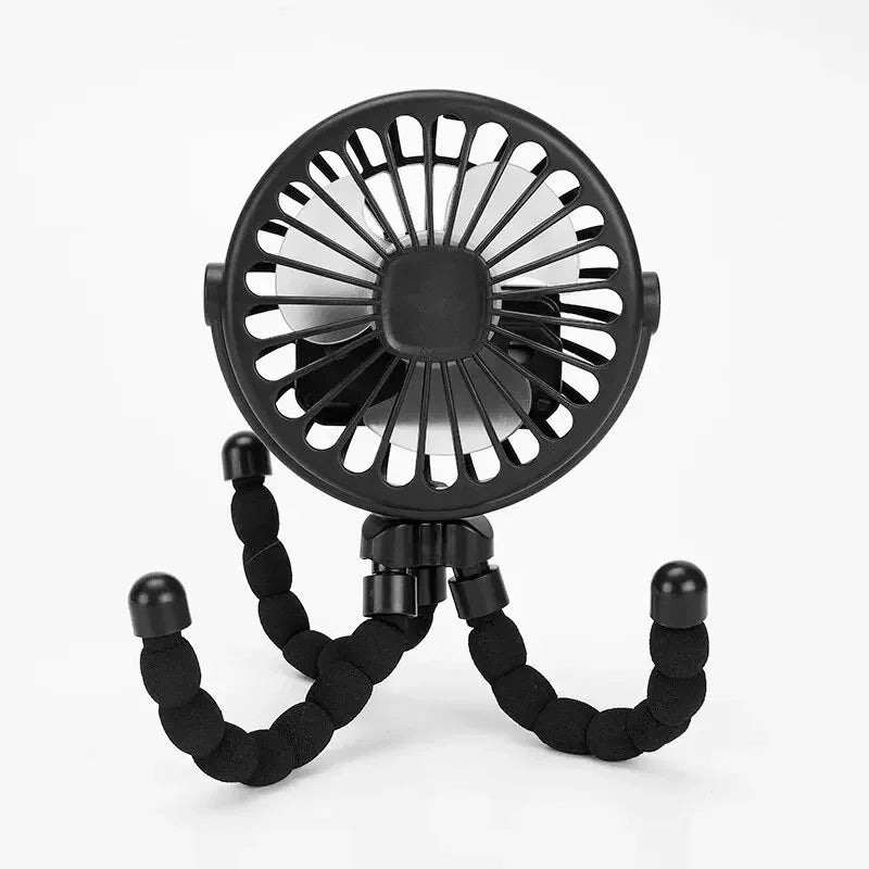 Baby Stroller Rechargeable Octopus Mini Fan