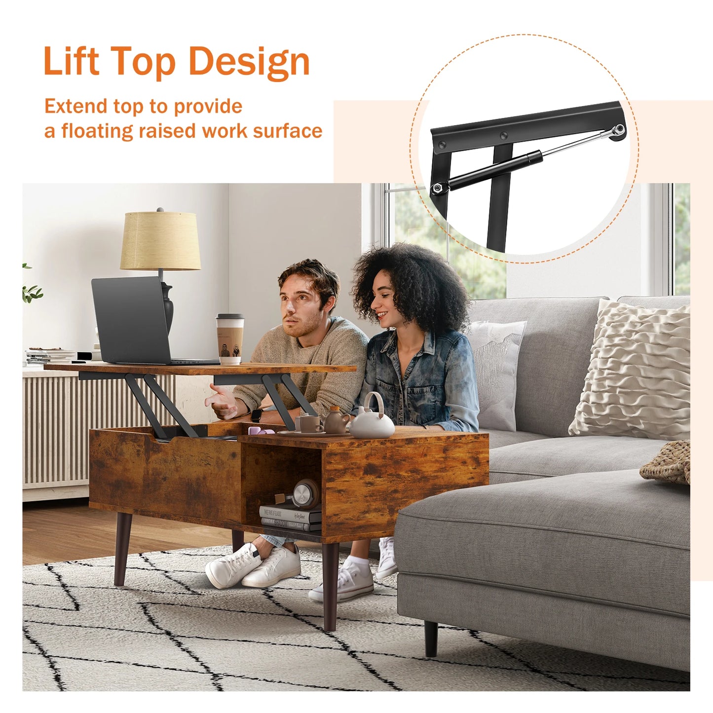 Lift Top Coffee Tables For Easy Lift Or Lower