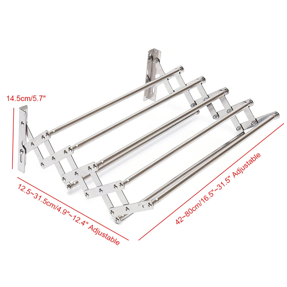 Stainless Steel Wall Mounted Laundry Drying Rack