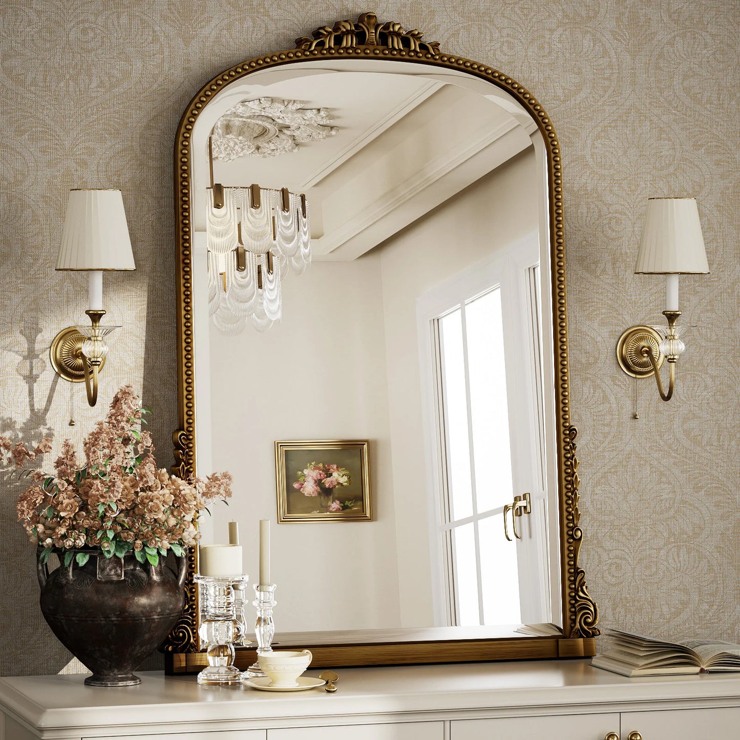 Arched Decorative Vanity Mirror