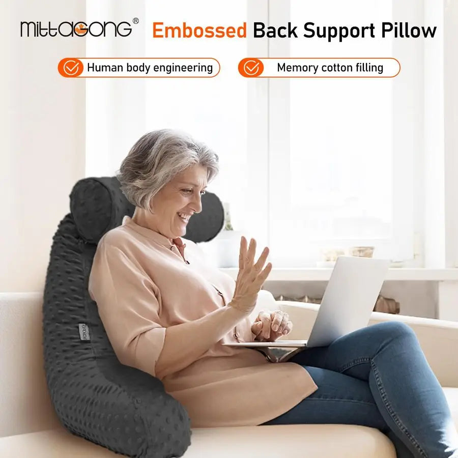 Extra-Large Backrest Support Pillow with Arms