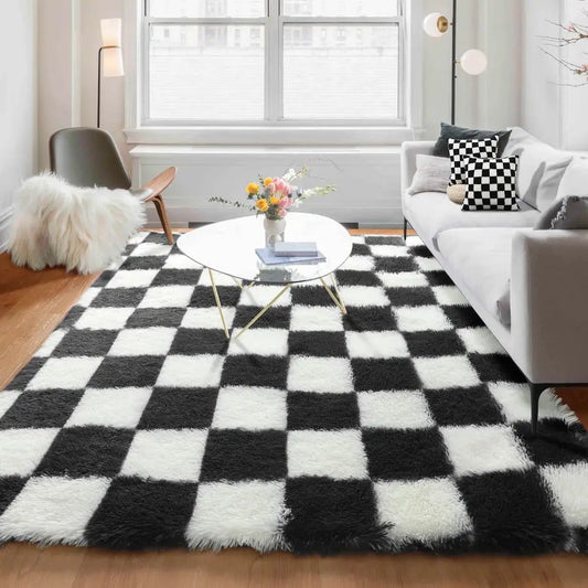 5x7 Modern Checkerboard Design