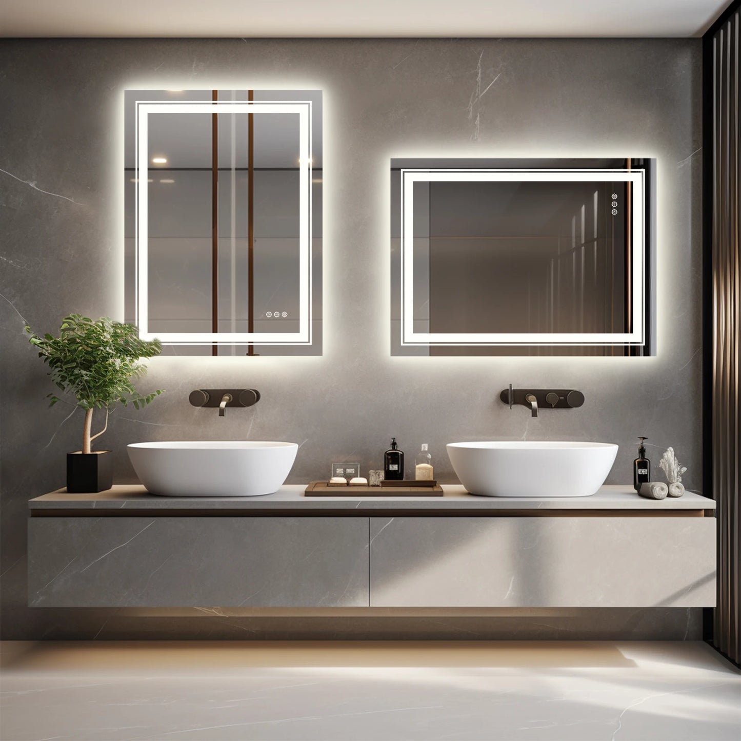 Led Rectangle Anti-fog Mirror