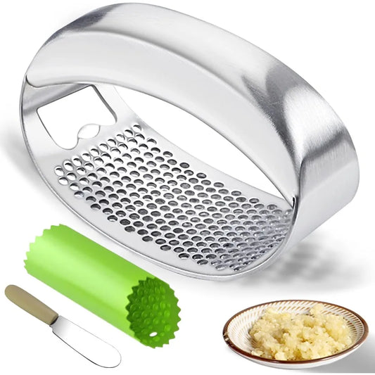 Heavy Duty Stainless Steel Garlic Crusher