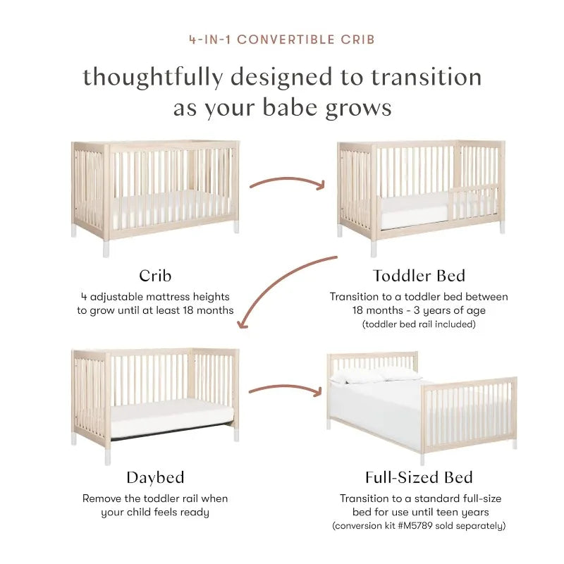 Babyletto Gelato 4-in-1 Convertible Crib With Toddler Bed