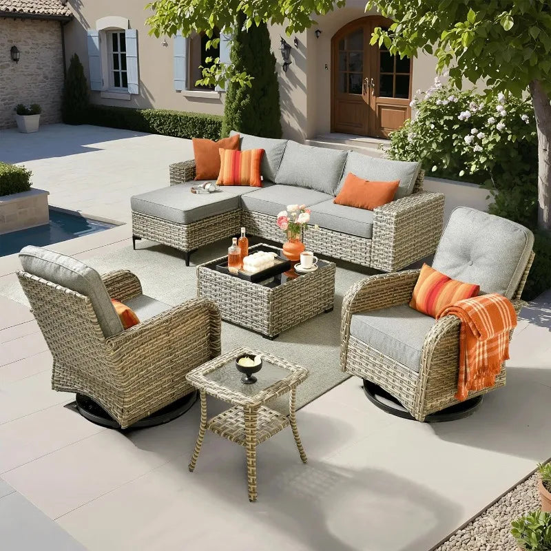 Luxury 8-Pieces Patio Furniture Set