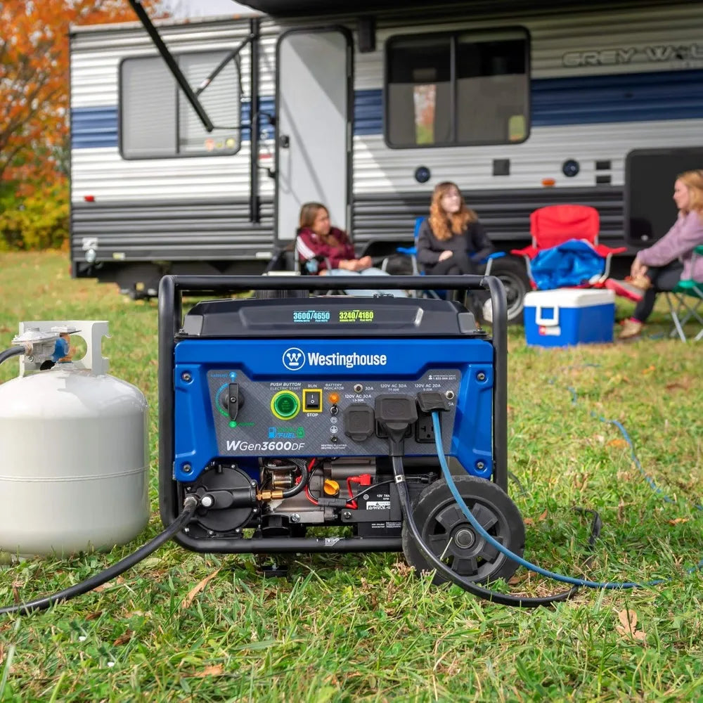 4650W Dual Fuel Portable Generator With Remote Start