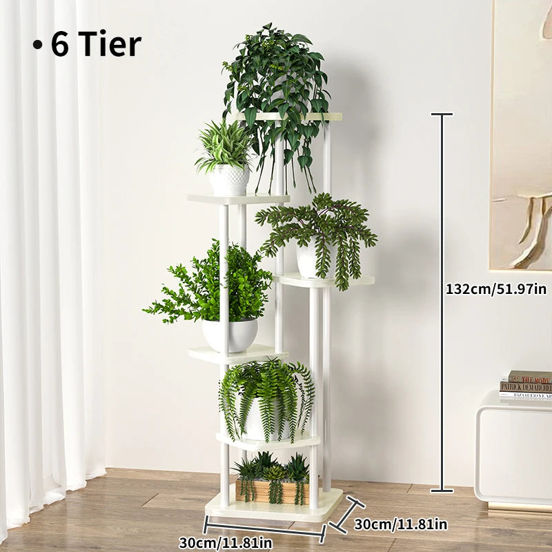 Elegant Multi-Tier Stand For Indoor Plant Display