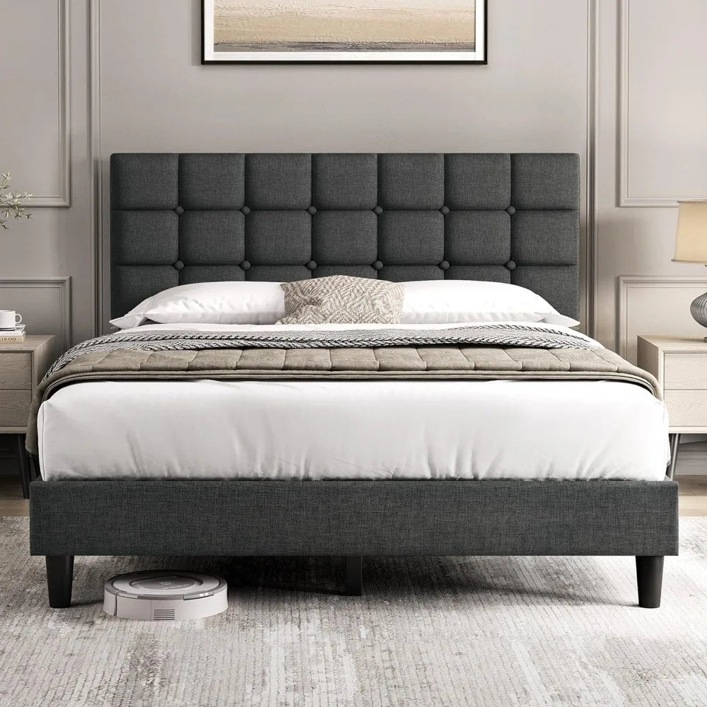 Upholstered Queen Bed Frame