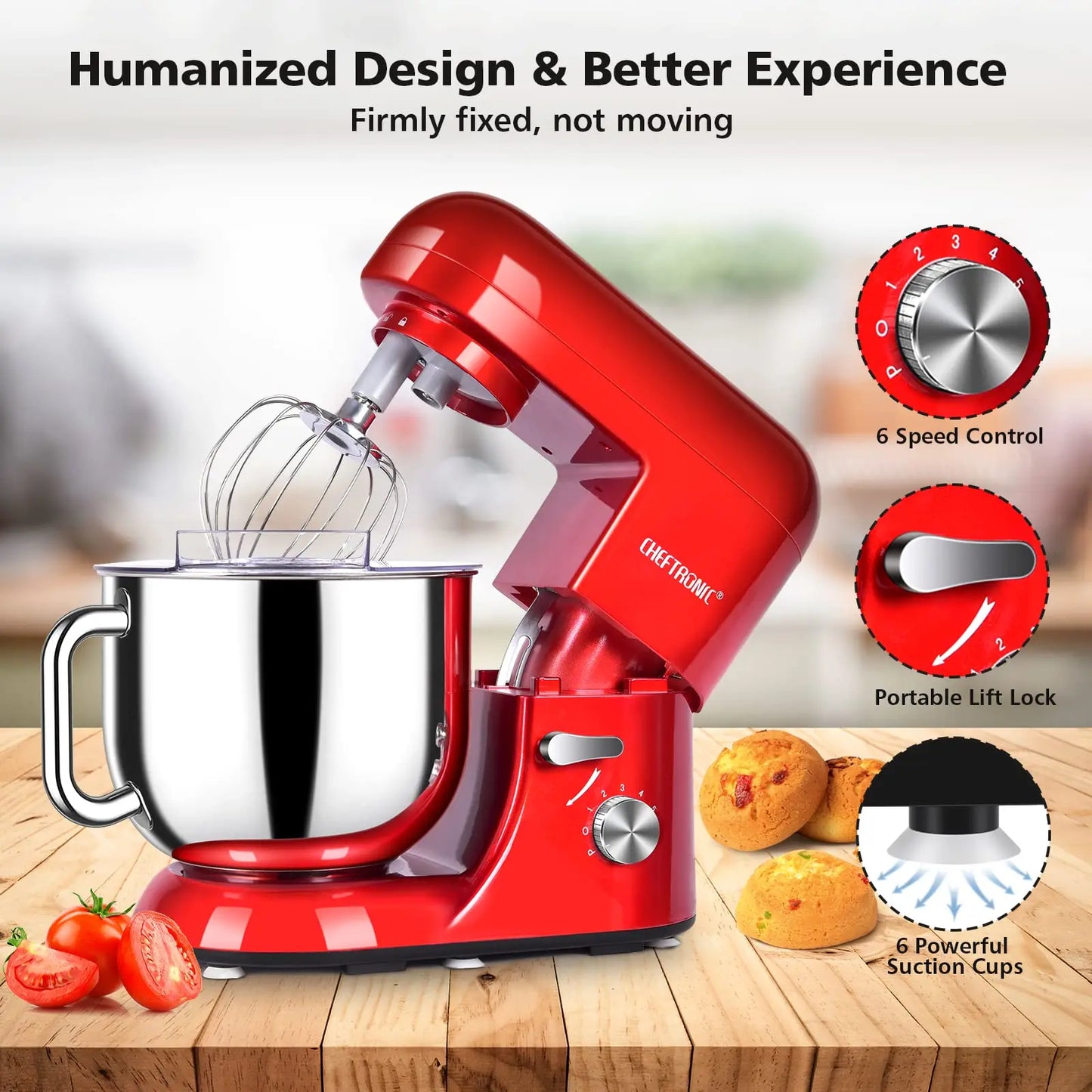 7 Qt Tilt-Head Electric Household Stand Mixer