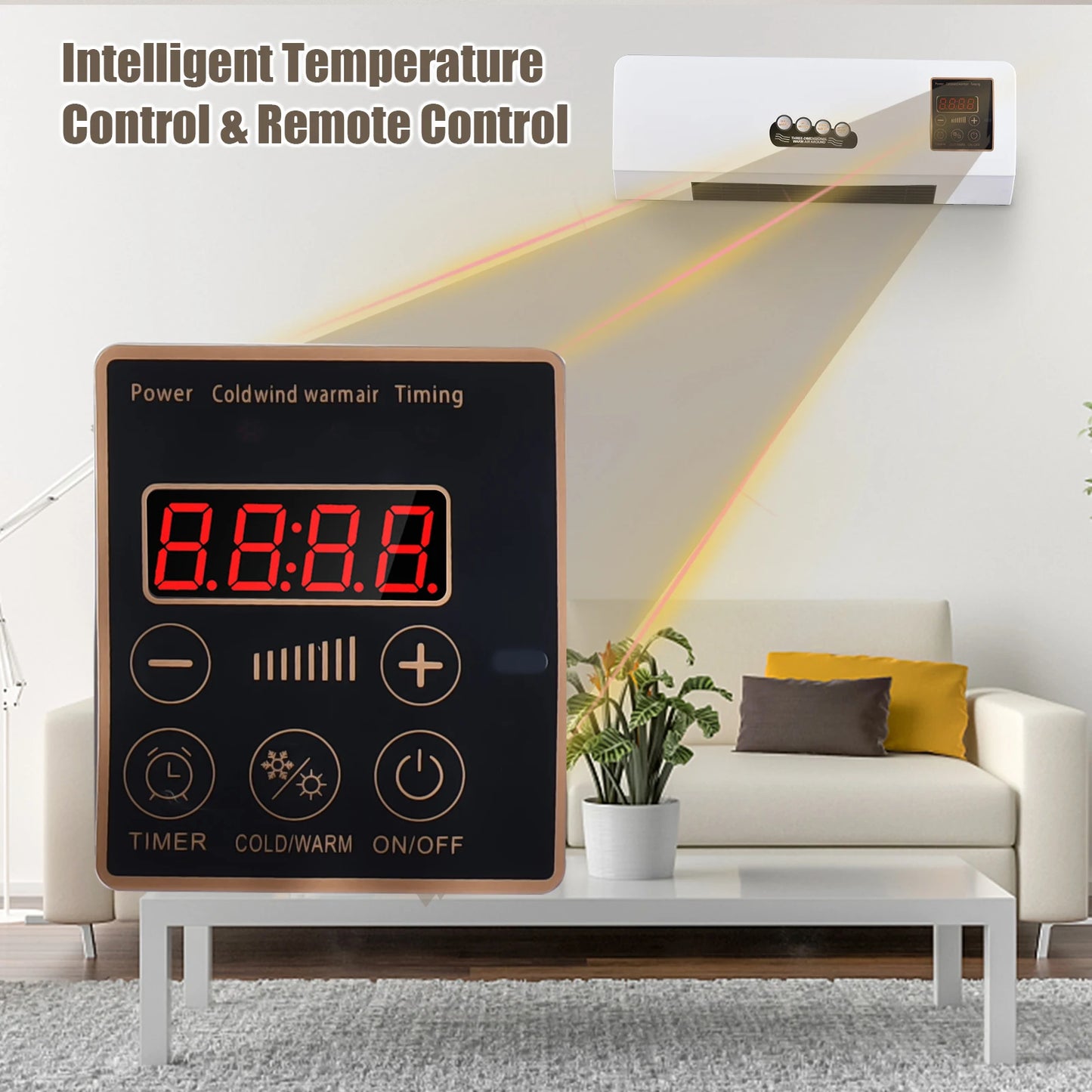 2-in-1 Air Conditioner Heater And Fan Combo