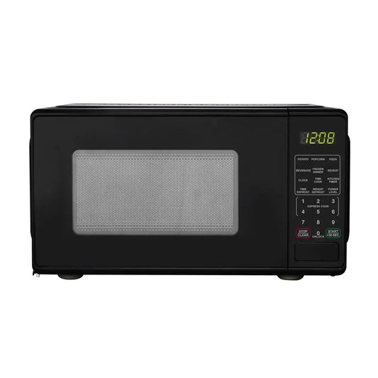 700W Black Countertop Microwave Oven